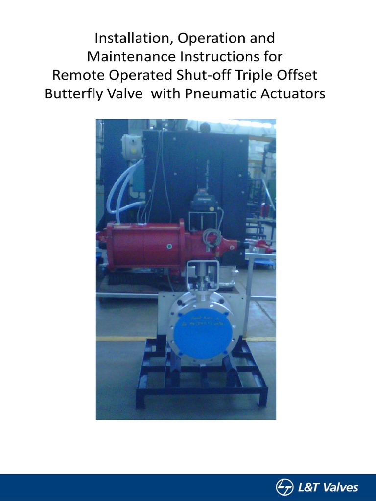 ROSOV Manual - L & T | PDF | Valve | Pipe (Fluid Conveyance)