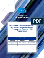 DSG-PD-002 - 00 - Procedimiento Implementación de La Gestión Del Desempeño para El Personal Del Servicio 1193-Telemercadeo VrSE