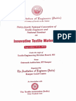34th National Convention of Textile Engineers and National Seminar on Innovative Textile Materials