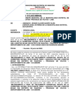 OPINION LEGAL 3ra - AMPLIACION DE PLAZO BICAPA Distrito de Huantan