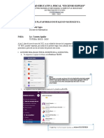 Informe de Plataformas Digitales de Matemática - 3ro B