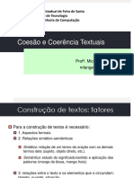 Coesão e Coerência Textuais
