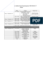 Rundown Kegiatan Latihan Dasar Kepemimpinan OSIS SMAN 27 Batam