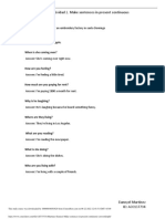 Martinez Dannyel Make Sentences in Present Continuous PDF