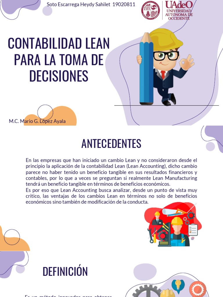 Contabilidad Lean para La Toma de Decisiones | PDF | Lean Manufacturing ...