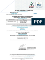 Certificado conformidad enchufe adaptador toma triple t tierra