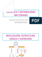 Genética Y Metabolismo Bacteriano: Facultad de Ciencias de La Salud Microbiología