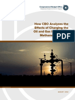 How CBO Analyzes The Effects of Charging The Oil and Gas Industry For Methane Emissions - 8/2022