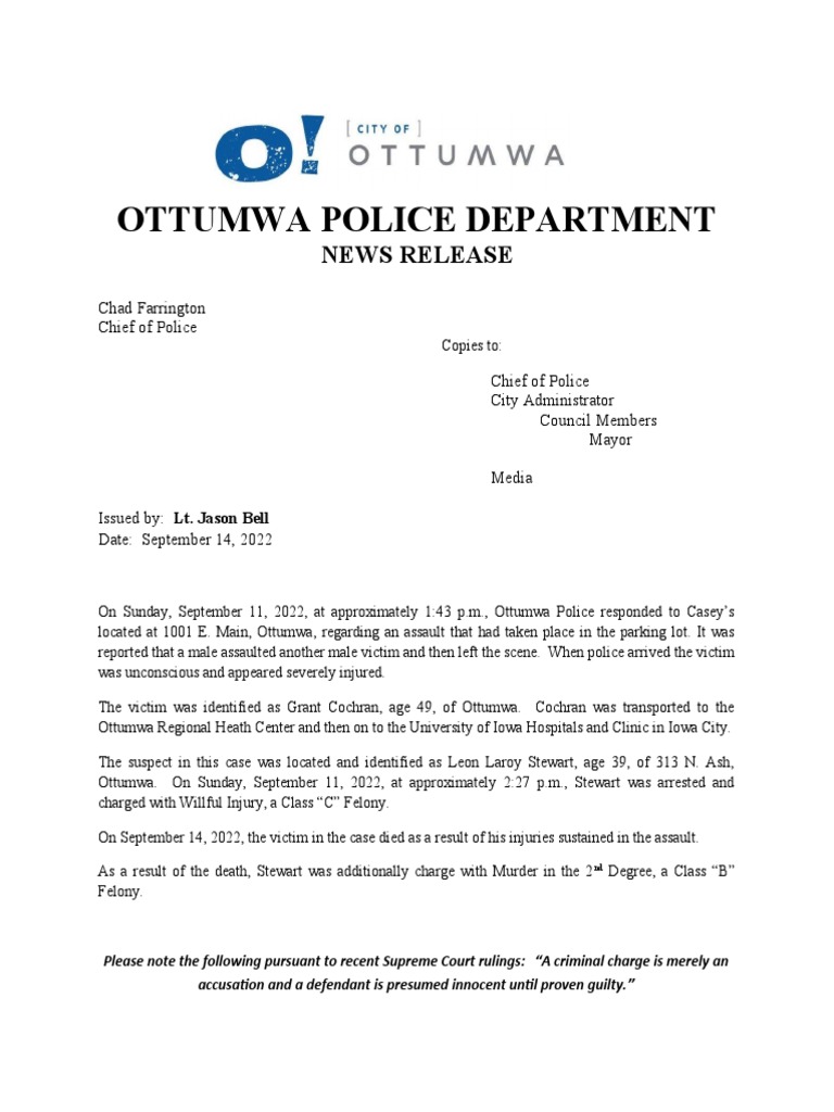 INVESTIGATION Death of Grant Cochran PDF