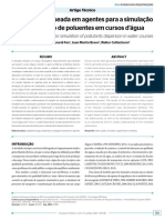 Modelagem baseada em agentes para simulação da dispersão de poluentes em cursos dagua