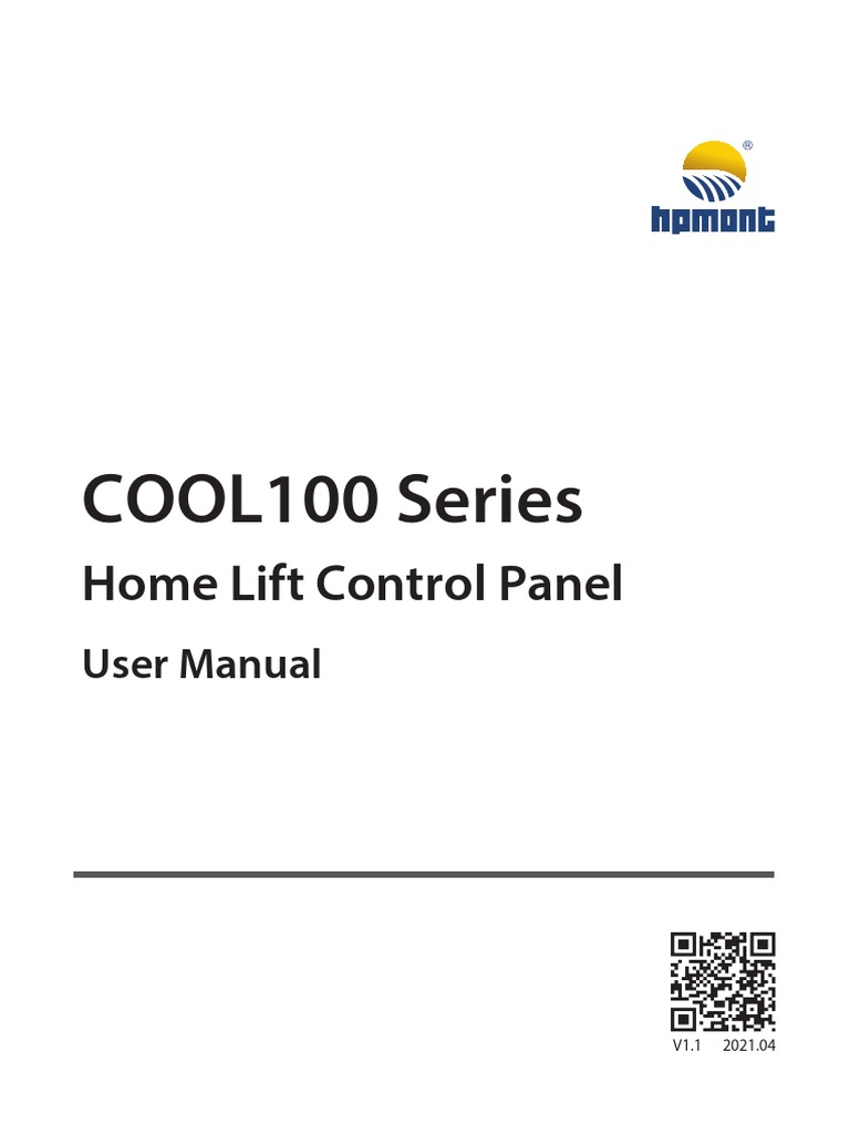 COOL100 Series Home Lift Control Panel User Manual V1.1 | PDF | Power ...