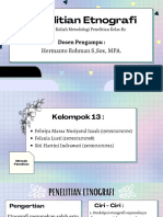 Kelompok 13 - Etnografi - Metodologi Penelitian B2