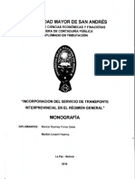 Dt-V-xii-030 Incorporacion Del Servicio de Transporte Interprovincial en El Regimen General