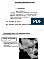 Cours 4 - Synthèse Et Caractéristiques Des Matériaux Divisés