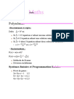 Fiche de Revision Maths