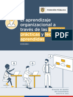 El Aprendizaje Organizacional A Través de Las Buenas Prácticas y Lecciones Aprendidas - Versión 1 - Agosto de 2022
