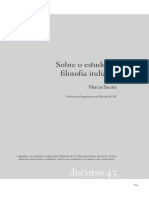 Sobre o Estudo Da Filosofia Indiana