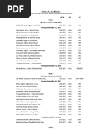 2022 NFL Schedule - Week by Week