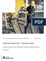 Informe Sectorial Construcción - Marzo 2022