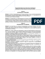 Crea La Superintendencia de Servicios Sanitarios