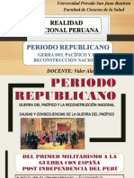 Semana 4 Periodo Republicano - Guerra Del Pacifico y Reconstruccion