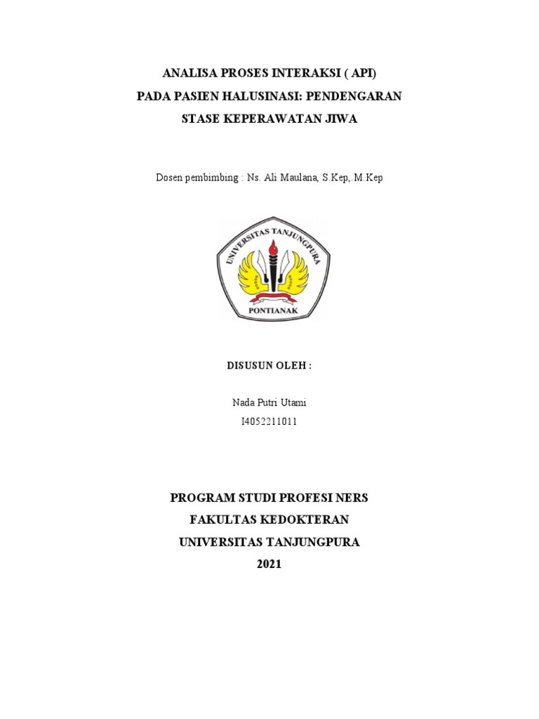 Interaksi Perawat dengan Pasien Halusinasi | PDF