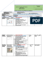 Planificación semanal de aprendizaje por experiencias