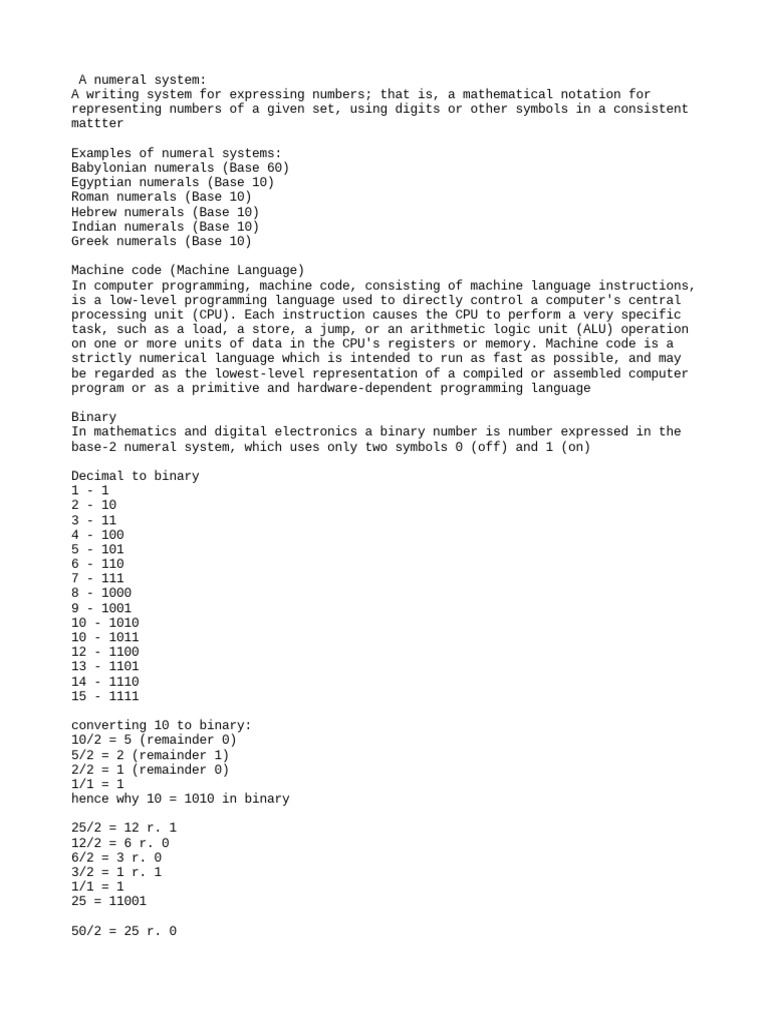 Number Systems | PDF | Notation | Computer Engineering
