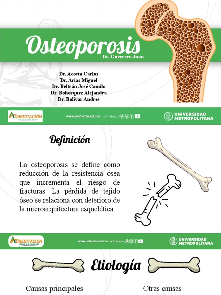 Osteoporosis: Causas, Diagnóstico y Tratamiento | PDF | Osteoporosis ...