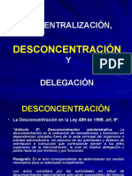 Delegacion y Desconcentracion