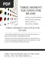 Three Moment Equation For Beams