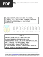 Atencion Del Tecnico en Cuidados Auxiliares de Enfermeria en Las Necesidades de Eliminacion