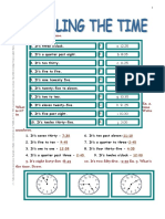 Telling The Time Exercises