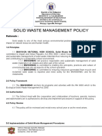 Policies and Sanction - Solid Waste Management