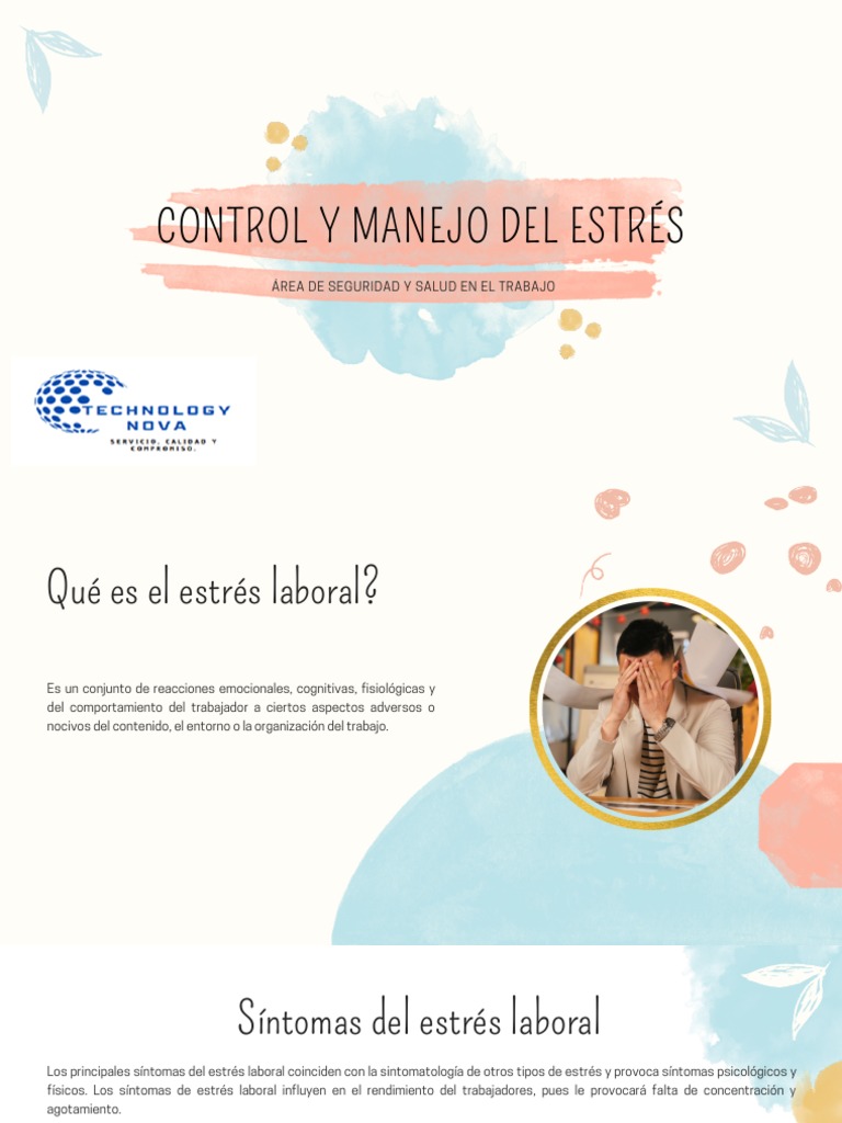 Infografía sobre Manejo del Estrés Laboral | PDF | Estrés (biología ...
