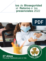 Protocolos bioseguridad retorno clases presenciales