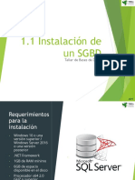 1.1 Instalación de Un SGBD