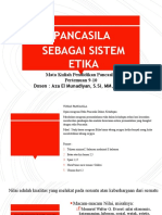 Pancasila Sebagai Sistem Nilai Dan Etika Pendidikan Paancasila Aza El M Kampus Budi Bakti