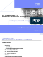 IBM Global Services: ITIL Foundation Course V1.0 Introduction To The Information Technology Infrastructure Library