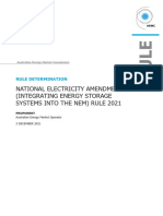 Final Determination - Integrating Energy Storage Systems Into The Nem