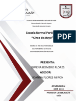 Informe Depracticas Ximena Romero Flores.