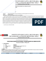 IE NIXA Informe actividades semana gestión