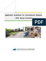 International Student Guidelines for 2023 Spring Semester