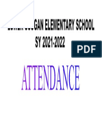 Attendance Cover Page
