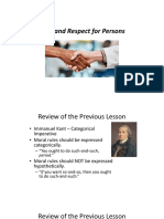 Kant and Respect For Persons