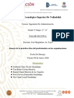 Ensayo de La Práctica Ética Del Profesionista en Las Organizaciones