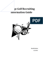 golf recruiting information guide 2