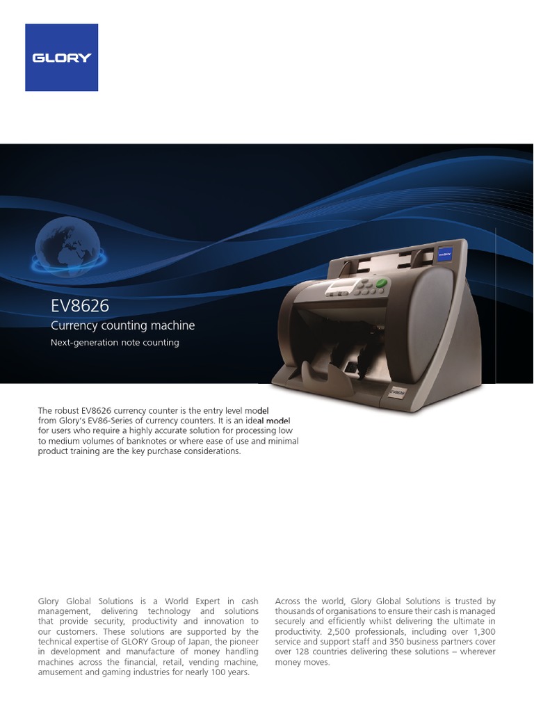 Glory EV8626 | PDF | Money | Currency