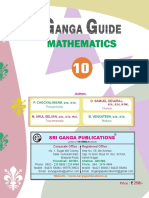 10th Maths Ganga Guide in English
