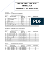 Daftar Isi Emergency Kit